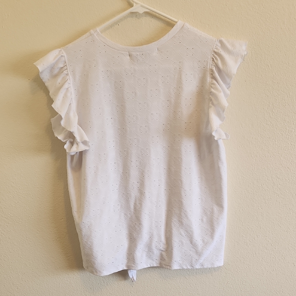 Vine and Valley White Women's Blouse Size M - Picture 3 of 8